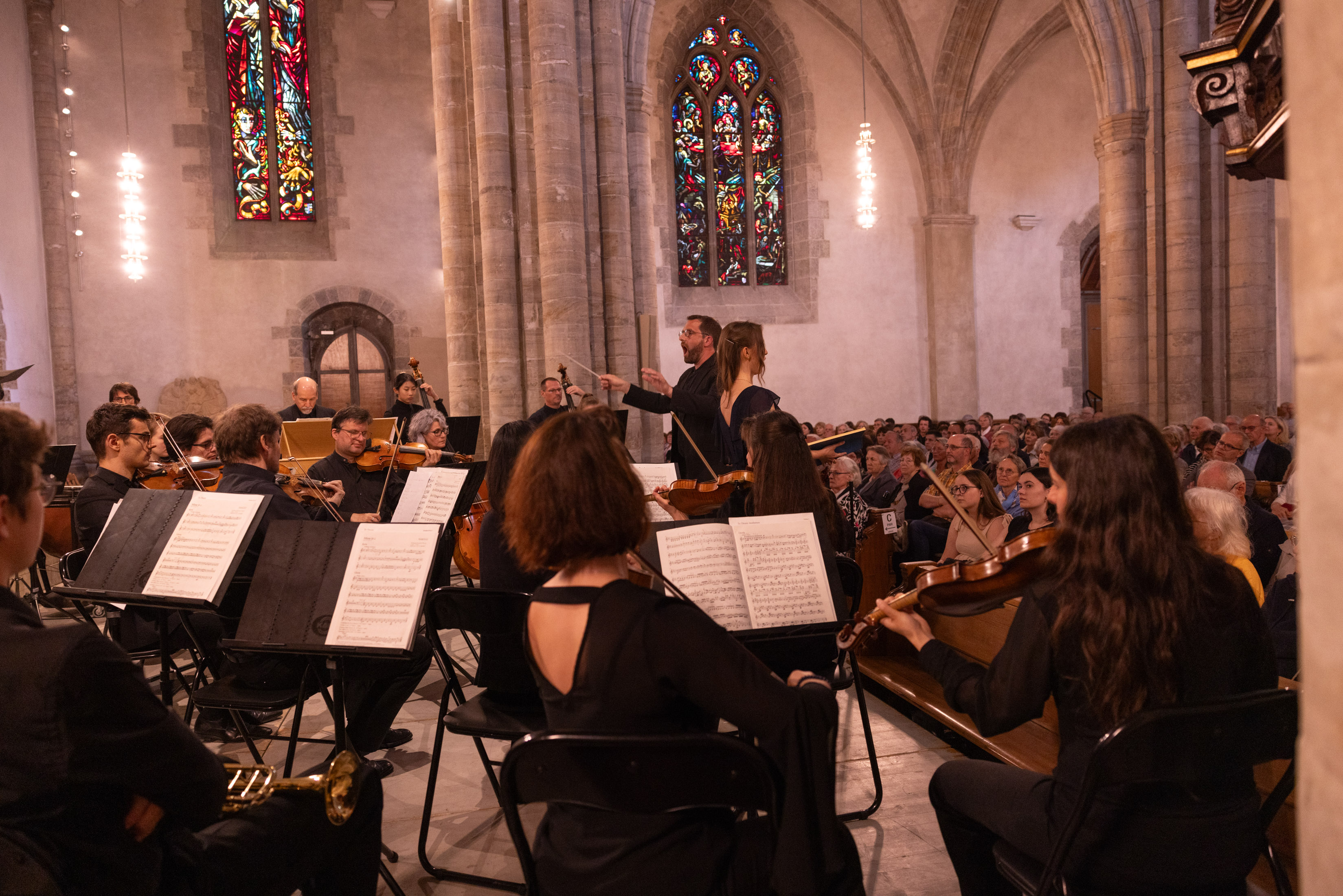 Jean-David Waeber dirigeant à la cathédrale